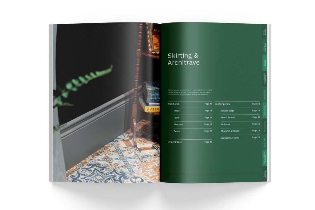 Spread from the SAM Product Catalogue